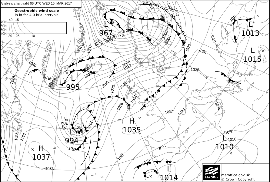 Synoptic Chart 15 Mar 2017